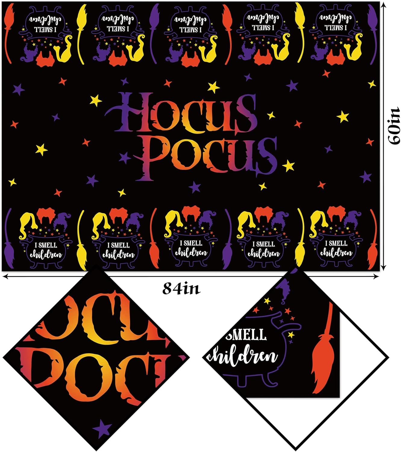 Hafangry Halloween Table Cloth - 60x84 Inch