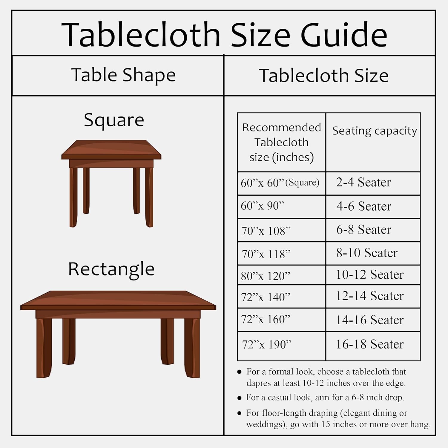 CPC Cotton Print Club 60x60 Inch Apatite Blue Tablecloth