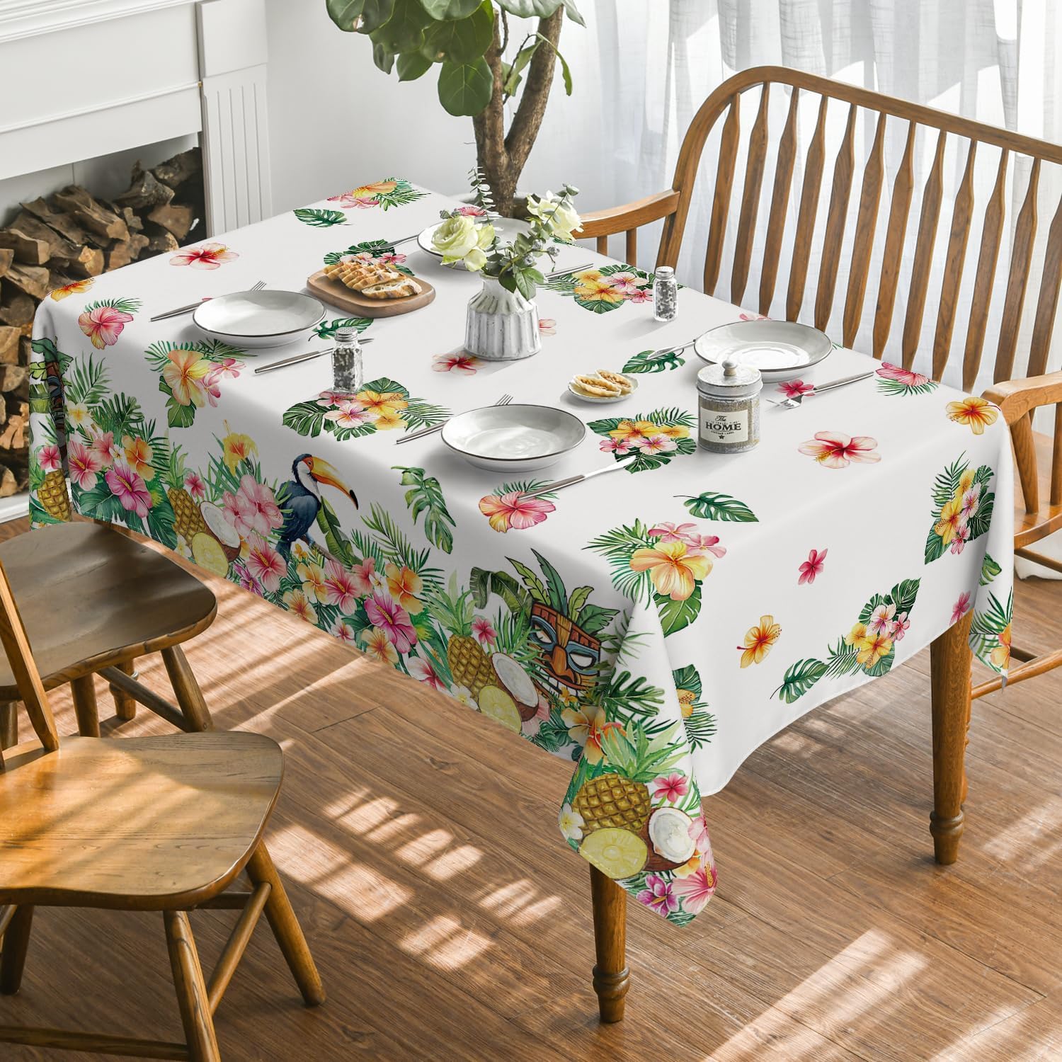 Horaldaily Summer Tablecloth 60x84 Inch Rectangular