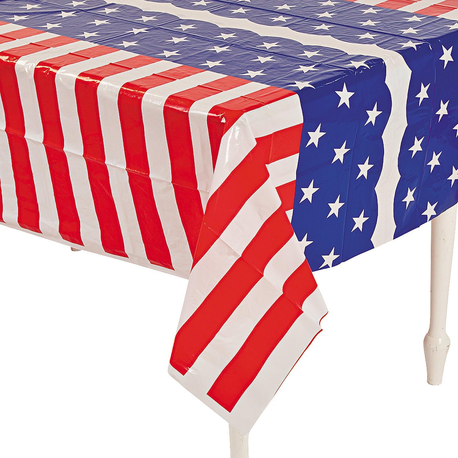 Fun Express Stars and Stripes Tablecloth - 1 Piece