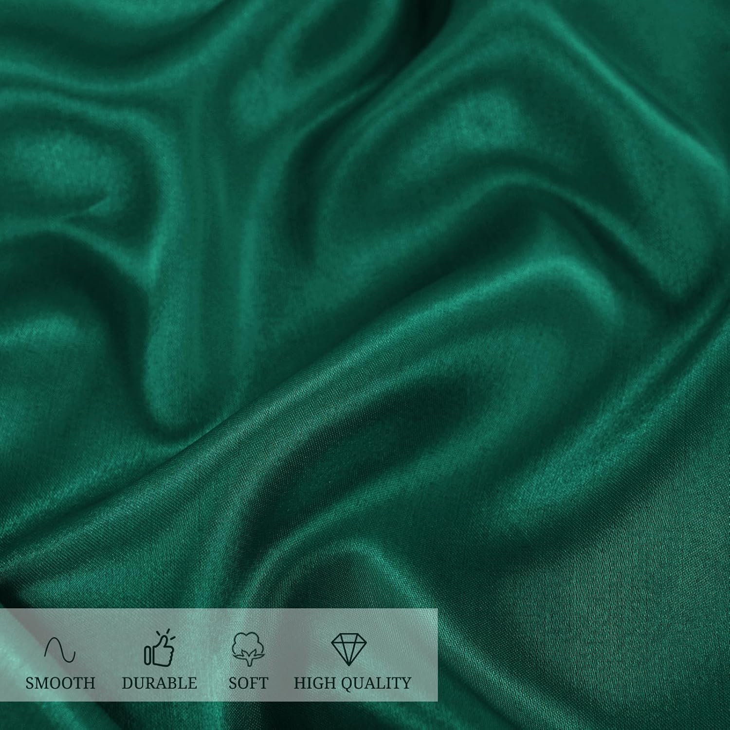 12 Pack 120 Inch Round Tablecloth Hunter Green Satin