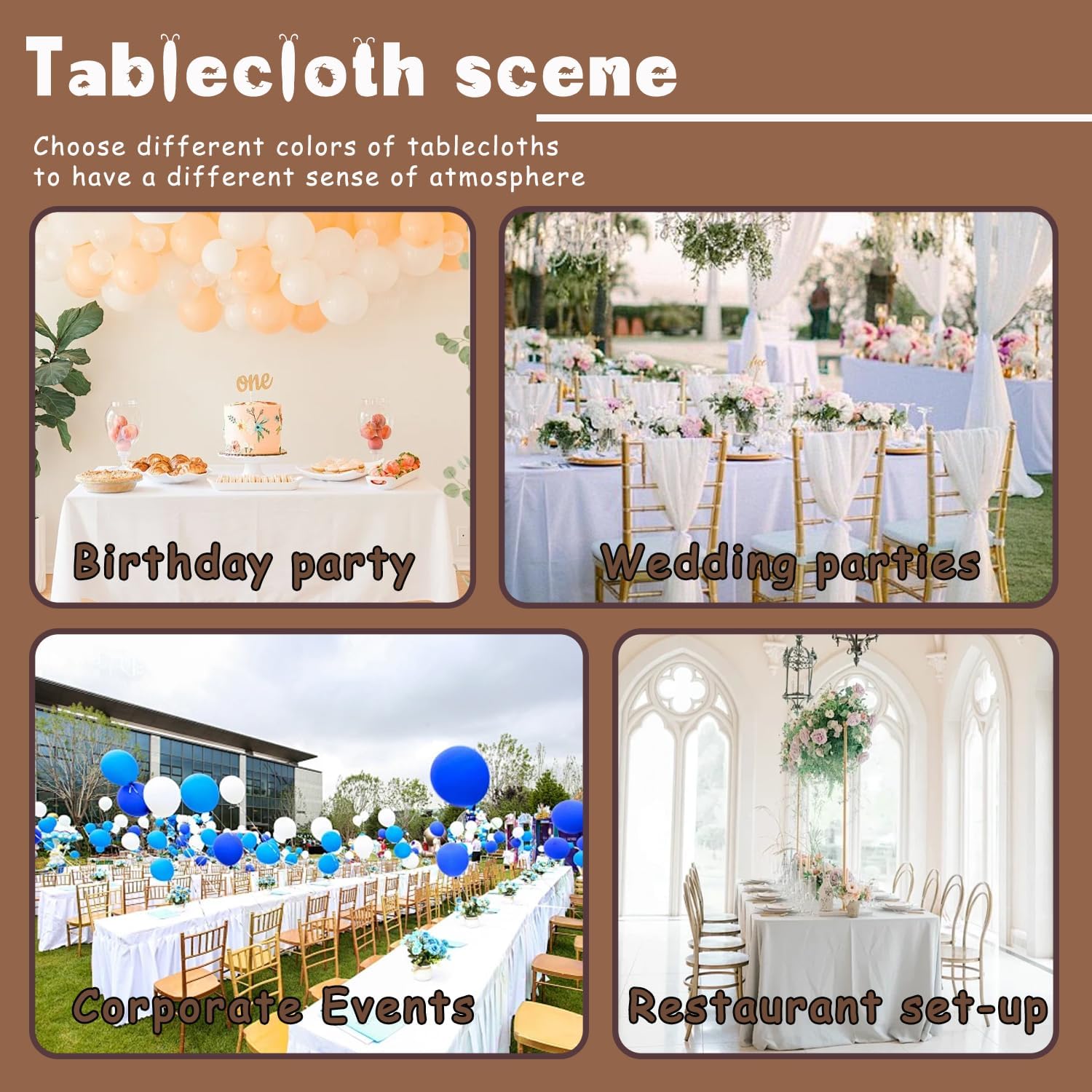 Custom Table Cloth with Business Logo for Events