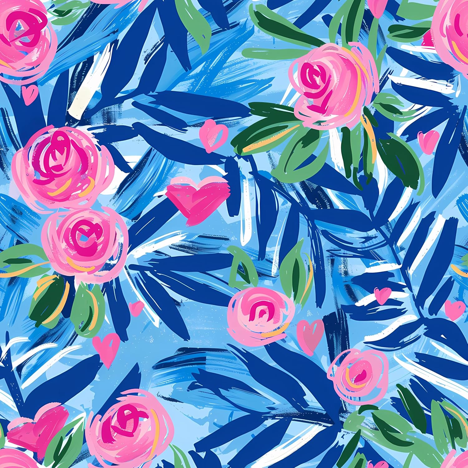 Beau Bottles Preppy Roses with Love Wine Label Wrap for 750ml Champagne Bottle