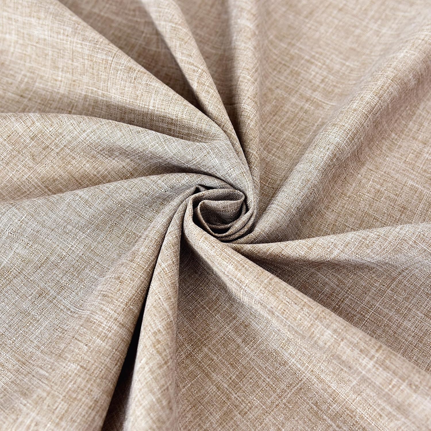 Fitable Nature Faux Linen Tablecloths 2 Pack Neutral 60x84 Inch