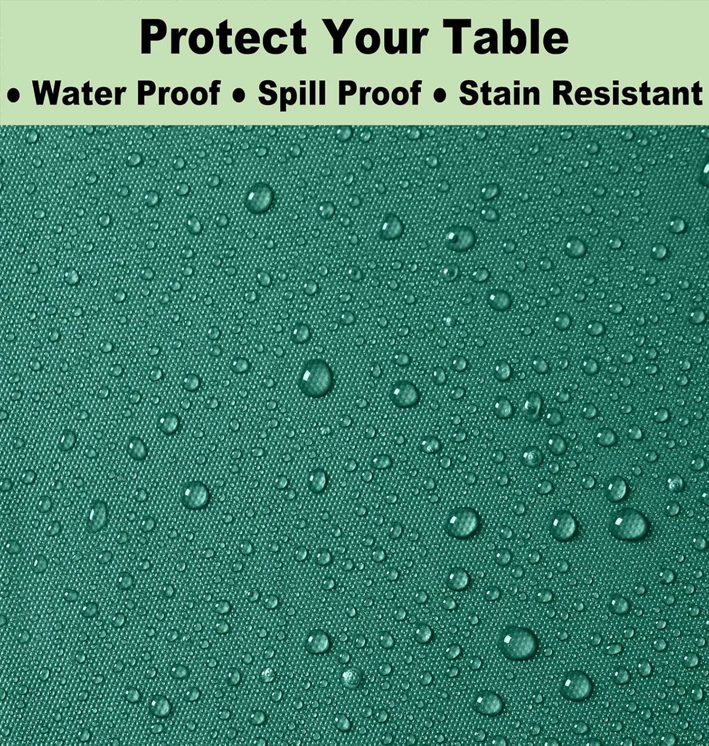 Dark Green Plastic Tablecloths 3 Pack for Outdoor Parties