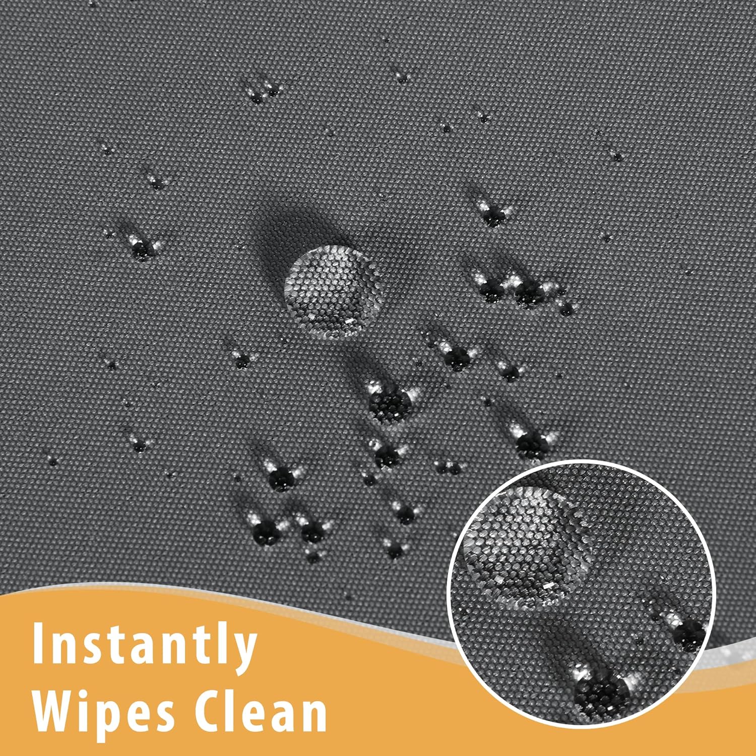 Obstal 2 Pack Tablecloths for 4 Foot Rectangular Tables - Dark Grey Water Resistant