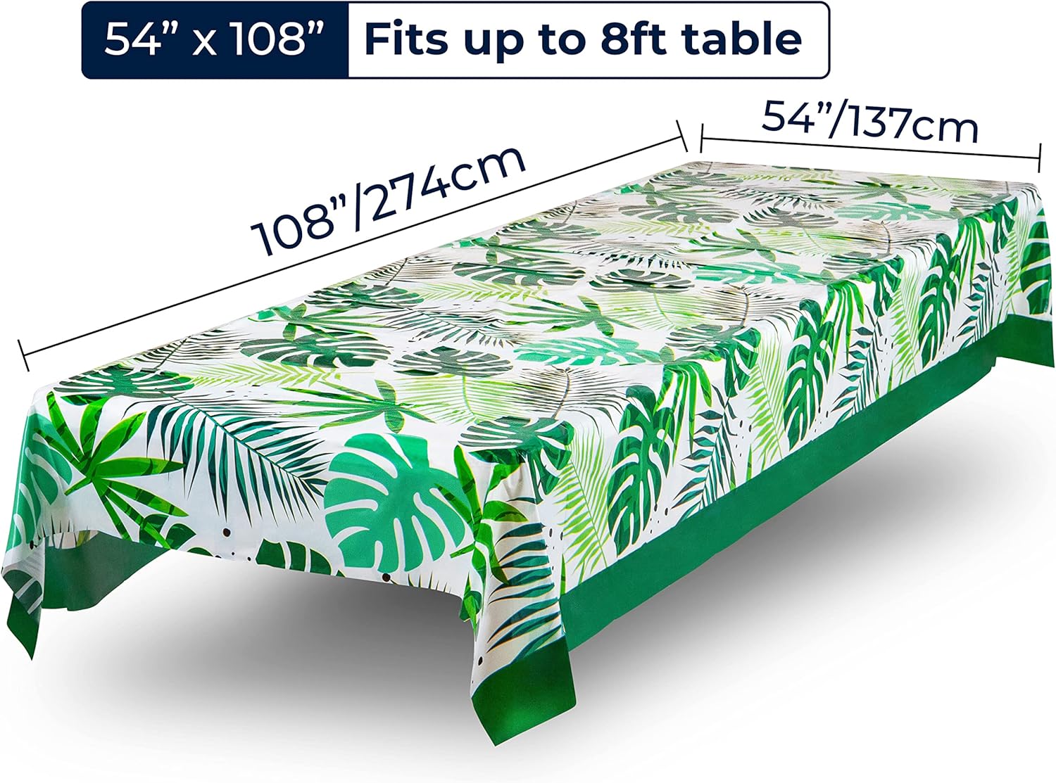 ROYAL BLUEBONNET Luau Tablecloth Set of 2