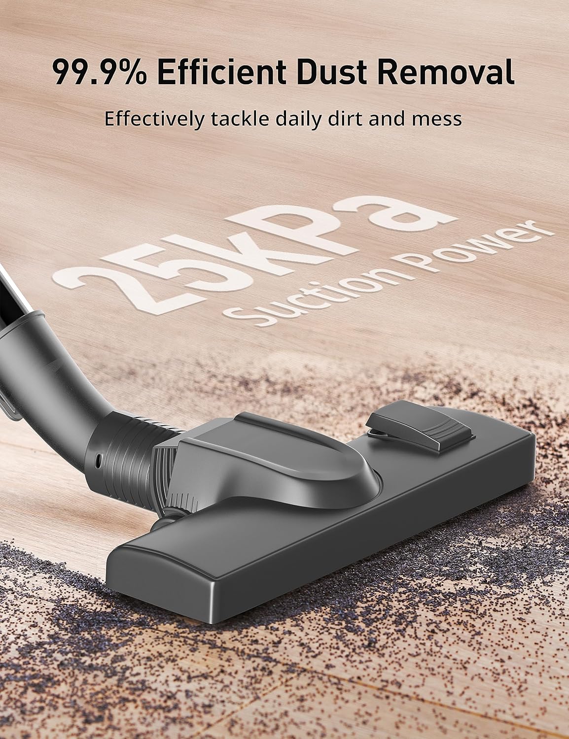 Aspiron Bagged Canister Vacuum with H13 HEPA Filter