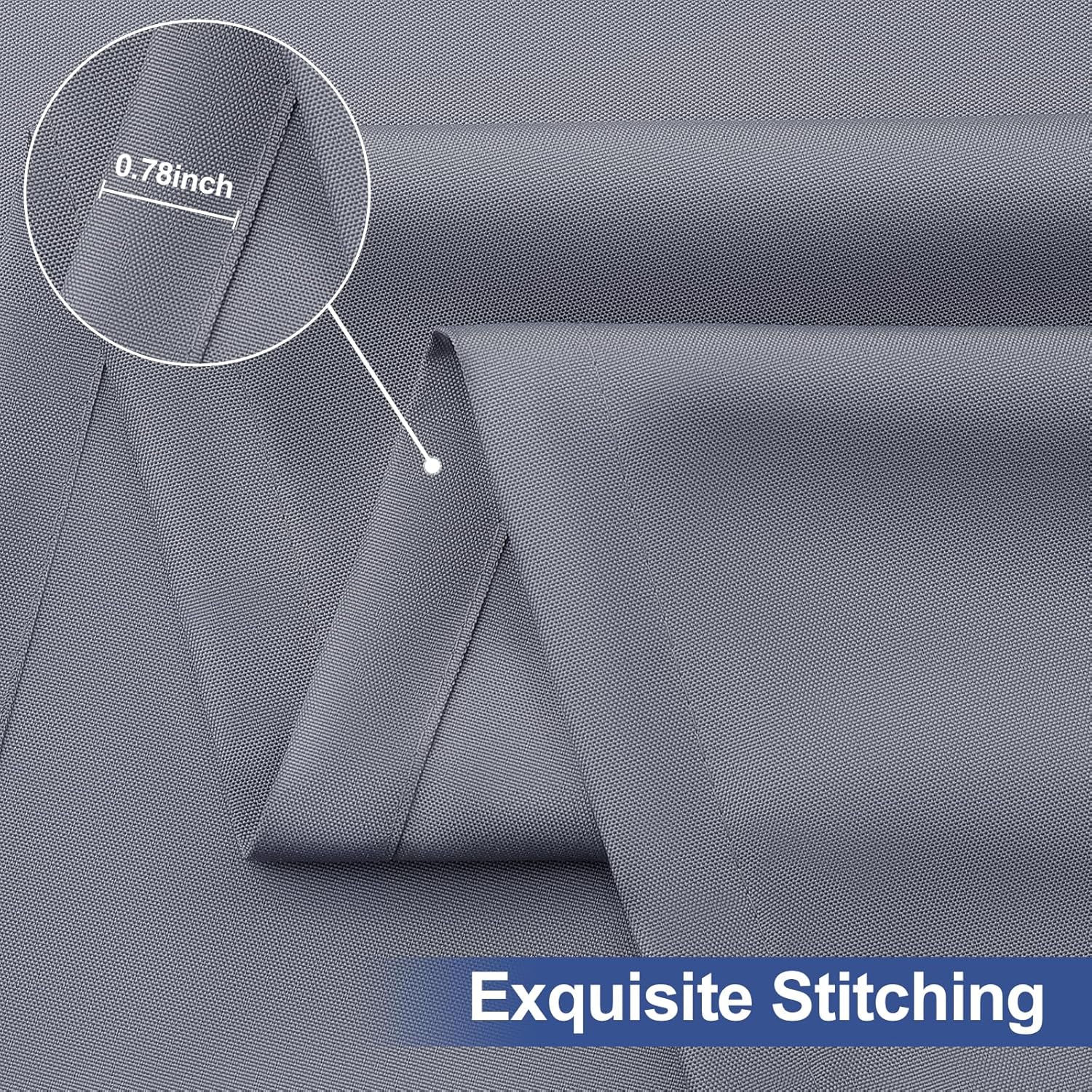 Homing 4 Packs 6 Foot Rectangle Table Cloth - Waterproof Elastic Windproof Washable