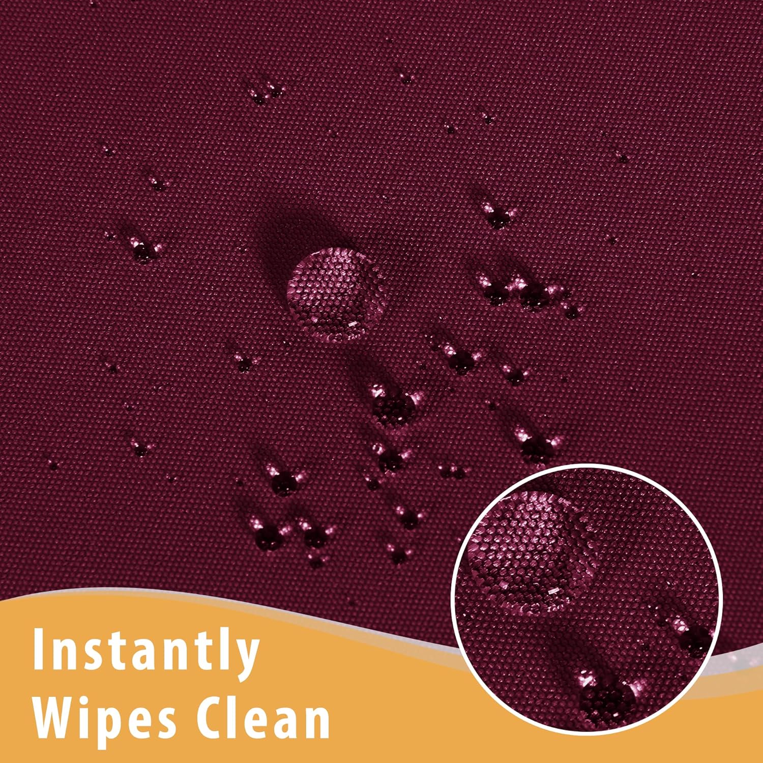 Obstal 2 Pack Fitted Table Covers for 6 Foot Tables - Burgundy